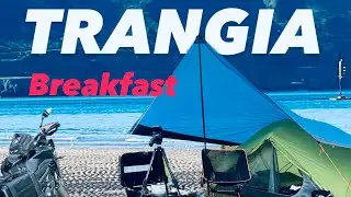 Breakfast on the Trangia - Motorcycle camping and the ride home