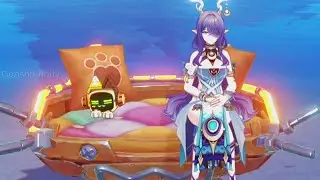 So this is the FIRST & ONLY pet that can SIT... (Genshin Impact)
