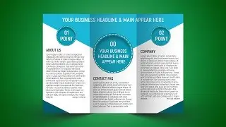 Photoshop Tutorial - Professional Tri Fold Brochure Design