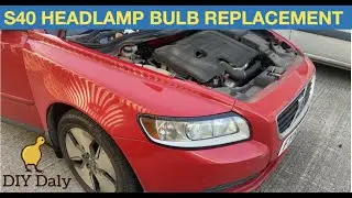 Volvo S40 headlamp bulb replacement