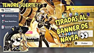 TIRADAS AL BANNER DE NAVIA EN GENSHIN IMPACT *VERSION 4.3* | Aromi Games