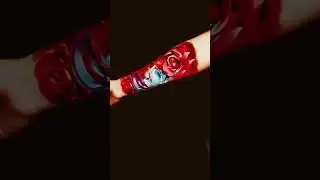 татуировка роза #shorts #tatoo #tattoo #rose #rosetattoo