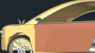 3D Car Design in AutoCAD by Rohit Rodexy