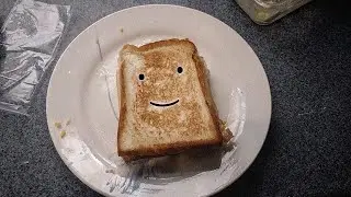 Grilled egg and cheese sandwich
