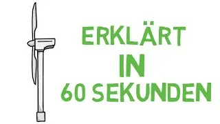 Windenergie in 60 Sekunden (Energiegewinnung und Wirkungsgrad)