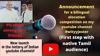 Tamil speech competition by witty jester || online tamil speech competition  || public speaking tips