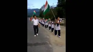 Nabam Tullon Head Master of Govt. Girls Middle school Sarkha Happa celebrating 70th Indian Independe