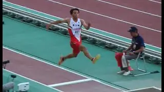 2024年日本選手権走り幅跳び 橋岡優輝
