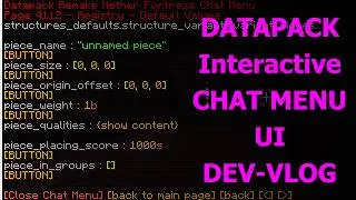 Minecraft Datapack Entwicklung Deutsch - Dynamisches Chat Menü mit /tellraw & NBT Storage