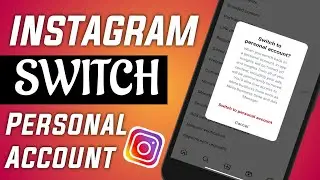 How to switch back to personal account on instagram from Professional/Creator