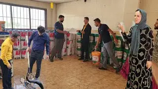 A Productive Day; When Engineer Taleb Prepared to Help More Families in Need