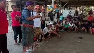 Sambutan Dewan Pembina Laskar Gasing Sasak Lalu Puguh Mulawarman di laga final Batu Mulut Cup 3