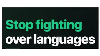 Stop fighting over languages 🤬😡