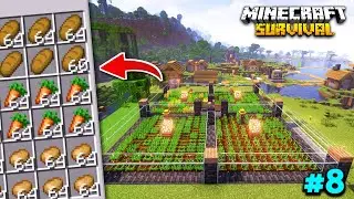 I Built an AUTOMATIC FOOD FARM in Minecraft | Minecraft Survival Series (#8)