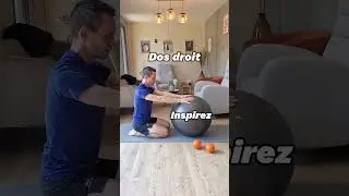 Soulager son dos avec le gros ballon 💫 #pilates #stretching #mobility #dos