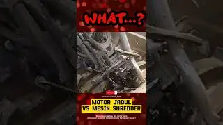 MOTOR JAMAN DULU VS MESIN SHREDDER #automobile #shredder #hydraulicpresschannel #industrialshredder