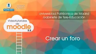Moodle. Crear un foro