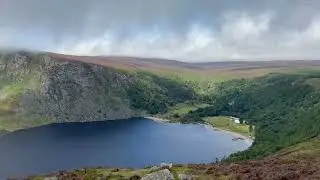 Lough Tay, “Peaceful morning at Glendalough Lake 🍃✨ One of Wicklow’s most magical places.”