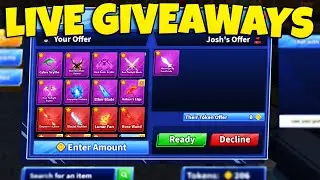 🔴ROBLOX BLADE BALL TRADING w/VIEWERS💸FREE LIMITED GIVEAWAYS💸v