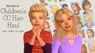 The Sims 4: Maxis Match Children's CC Hair Haul | 100+ Items | CC Links