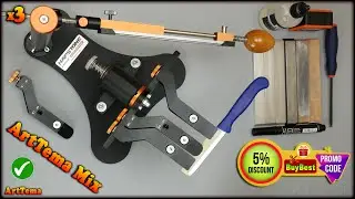 How to sharpen a blank for a knife on a sharpening system Hapstone R2 | DIY tools