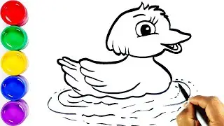 Drawing Baby Duck || Draw a Duck