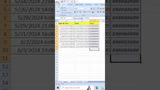 #shots | How to Separate Date and Time in Excel.