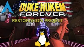 Duke Nukem Forever 2001 Restoration - Linux | Gameplay