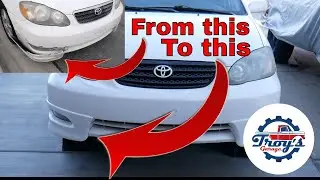 Bumper Plastic Welded and Rattle Can Painted to color match car