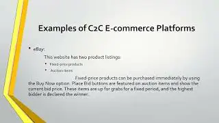 What is C2C E commerce E commerce With Abdul Hadi