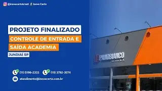 Projeto de Controle de Acesso na Academia Panobianco com Cancela Eletrônica Automática Inove Certo
