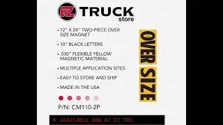 2 Piece OVER SIZE Magnetic Sign
