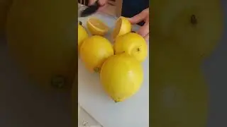 #fresh #fruit #lemon #cutting #slicing #youtube #shorts.