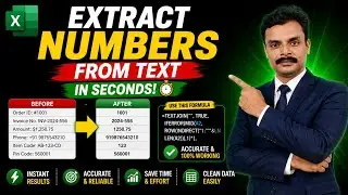 Extract Numbers from Text in Seconds: Excel Tutorial