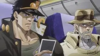 Jotaro looking at a photograph