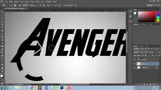 How to make Avengers in photoshop // How to Create Avengers Text Effect - Photoshop