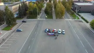 День Российского флага. Киров Калужская область,. Квадрокоптер