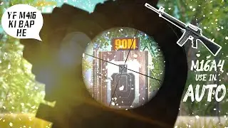 How To Shoot M16a4 Full Auto Faster Than M416 PUBG Mobile -| PUBG Mobile