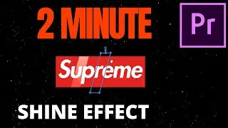 Premiere Pro CC  How to Add Metallic Light Shining Animation Effect to Image or Text 2021