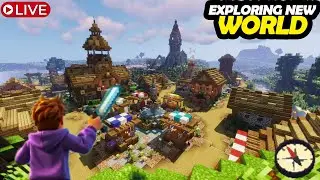 🔴LIVE Exploring & Adventure New Village In Minecraft PART 2 | TheRex Play Is LIVE