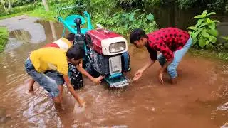 Amazing machine start Diesel Engine sifang power tiller techniques idea | fantastic Machine Start
