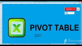 HOW TO CREATE PIVOT TABLE