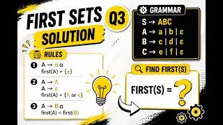 How to Find FIRST Function of Grammar | Compiler Design | FIRST Set Trick | GATE CSE 2026