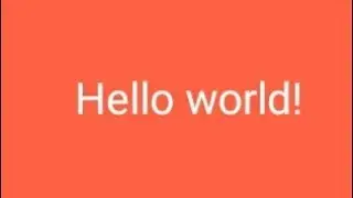 Hello World | AIDE | Hello World App