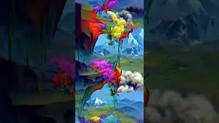 AI's Psychedelic Bite: Trippy Mushroom Trip Visuals in a Minute | YouTube Short