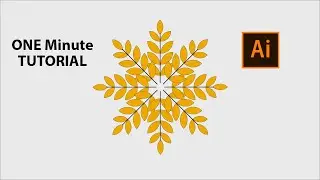How to design Leaf Flower with Rotate tool in Adobe illustrator 