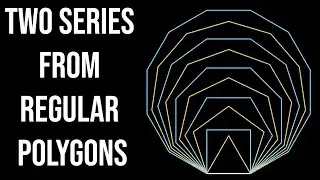 Two Infinite Series Sums from Regular Polygons (visual proof)