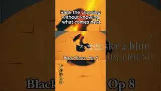 Rank The Anime Opening Without Knowing The Next One! #anime #animemusic #parati #shorts #opening
