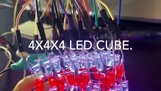 4x4x4 Arduino LED Cube [Code, Circuit and Material Links In Video Description]