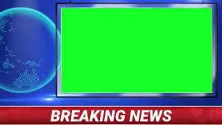 News channel green screen background video